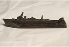 Pre Wwii Imperial Japanese Navy 1937 Maizuru Warship Paperweight Souvenir