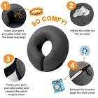 Bencmate Inflatable Dog Cone Collar Alternative Soft Dog Cone For Small Medium