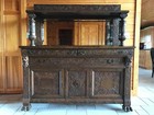 Heavily Carved Victorian Oak Dining Set 
