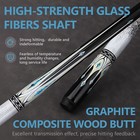Elraxw Glass Fiber Pool Cue Stick  58  Professional Stick Black 
