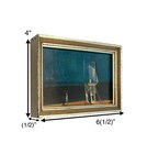 Print Of Blue Marine By Feininger Vintage Miniature Abstract Modern Art Decor