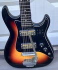 Vintage Teisco  Sunburst Electric Guitar Double Gold Foil Pickups