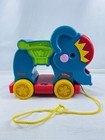 Fisher-price Poppity Pop Elephant Pull Toy Musical    17  Circus Peek A Blocks