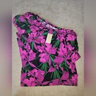 Michael Michael Kors Off Shoulder Floral Peony Top Sz Small Sleeveless