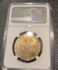 Choice Au Toned 1830 Haiti An27 100 Centimes Silver Coin Ngc Au Details