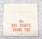 New Old Stock Vintage Apple Day Boy Scout Event Fundraiser Hang Tag Adtv8