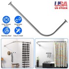 12 Sets Of Shower Curtain Hooks Rings Stainless Steel Roller Set For Bathroom