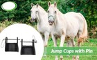 2x Jump Cups With Pin Horse Jumping Competition Fits Standards Uprights
