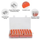 90pcs For Wago 221 Lever Nuts Compact Splicing Wire Connectors - 2 3 5 Terminal