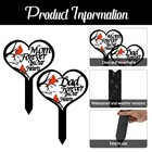 Cemetery Markers For Graves Cemetery Decorations Heart Memorial Plaque Stake