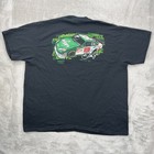 Vtg Nascar Shirt Mens Xxl Black Graphic Dale Earnhardt Jr Mt Dew Car Racing Y2k