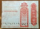 New York   Harlem Railroad Bond Stock Certificate 