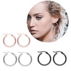 3 Pairs Stainless Steel Small Huggie Hoop Earrings For Women Girl Set