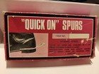 Quick On Silver Spurs Cowboy Boots Spring Steel New