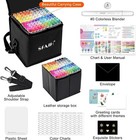 Alcohol Markers Fine Chisel - 101 Colors Dual Tip Coloring Markers For   