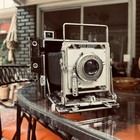 Graflex Speed Graphic 45 Large Format 4x5 Press Camera W  Kodak 127mm F4 7 Lens 