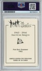 1992 American Images Pete Best Auto Beatles Original Drummer Signed Psa Dna Coa