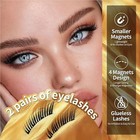 Reusable Waterproof Magnetic Eyelashes With Applicators - 3 Pairs 3 Styles