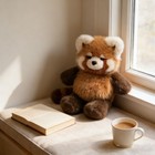 Running Bear Plush Toy - Fluffy Soft Stuffed Animal Doll For Gift   Collection 