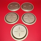 5 Vintage Coca-cola Christmas Holiday Santa Claus Tin Coasters