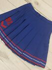 Vintage Cheerleader Supply Co Inc Pleated Skirt Polyester Sz 13 Red White Blue