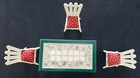 Vintage Harvest Home For Concord Dollhouse Kitchen Table   3 Picket Chairs 1994