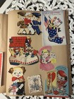 Vintage 1940s Scrapbook With Over 100 Greeting Cards Baby Birthdays Christmas