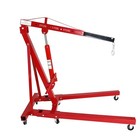 2 Ton Folding Engine Hoist Hydraulic Cherry Picker Shop Crane Hoist Lift 4400lbs