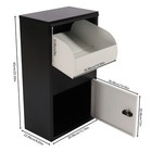 Parcel Post Drop Box Large Steel Lockable Letter Mail Packag Delivery Outdoor