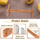 Adjustable Tapestry Weaving Loom Small Expandable 3 5in To 11 8in Wooden Frame