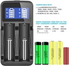 Lcd Universal 18650 Battery Charger For 3 7v Li-ion Rechargeable Batteries    