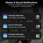 Wyze Wireless Duo Cam Video Doorbell Battery Powered Color Night Vision No Chime