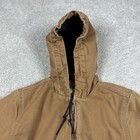 Carhartt Jacket Kids 5 Brown Canvas Hooded Bomber Thinsulate Winter Zip Work