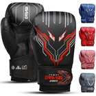  Kids Boxing Gloves Boys And Girls Kickboxing Gloves Youth  Junior 6-oz Black