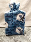 Nfl Tennessee Titans On Blue Cotton Fabric  Handmade  Square Tissue Box Cover