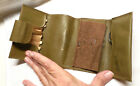 Vintage Army Military Sewing Repair Kit Olive Green Scissors Thread Buttons Pin