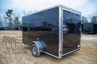 New 2026 6x12 6 X 12 V-nosed Enclosed Cargo Motorcycle Trailer Ramp   Side Door