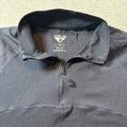 Condor Tactical Navy Blue Quarter Zip Men   s Sz M Military Combat Jacket