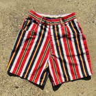 Vintage 1990s French Toast By Lollytogs Red Striped Shorts Girls Size 12