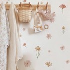 Boho Watercolor Flower Wall Decals Removable Pvc Stickers For Kids Room Decor