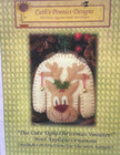 Cath s Pennies Designs Wool Ornament Patterns Lot Of 3 Heart Snowman Sweater New