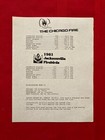 1981 Afa Chicago Fire Program   Notes   Jacksonsville Firebirds   Marek   Petzke