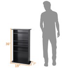 Storage Cabinet Dvd Rack Book Shelf Organizer Stand Audio Media Tower Multimedia