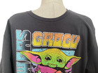 Star Wars Grogu Charcoal Screen Print Short Sleeve Crew Neck T-shirt Sz Xl 