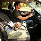2 In 1 Dog Booster Car Seat Pet Car Seat Bed For Small Medium Washable Non-slip