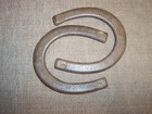 Matched Pair Of Hookless 2-1 2 Lb Pitching Horseshoes Drop Forged Steel