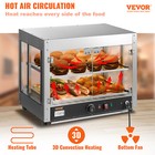 Vevor 2-tier Commercial Food Warmer Display Countertop Pizza Cabinet Case 800w