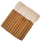Vtg Chinese Calligraphy Brushes 3pc Set Bamboo Hake Sheep Hair Unused Art