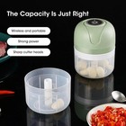 250ml Garlic Masher Crusher Electric Kitchen Food Chopper Usb Portable Meat