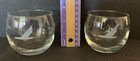  2  Vintage Piedmont Airlines First Class Roll Poly Glasses Pre-owned 